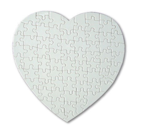 76 Piece Heart Puzzle