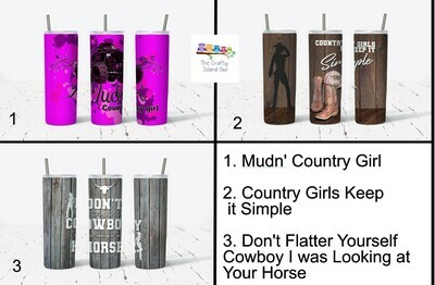 Country Theme Tumblers