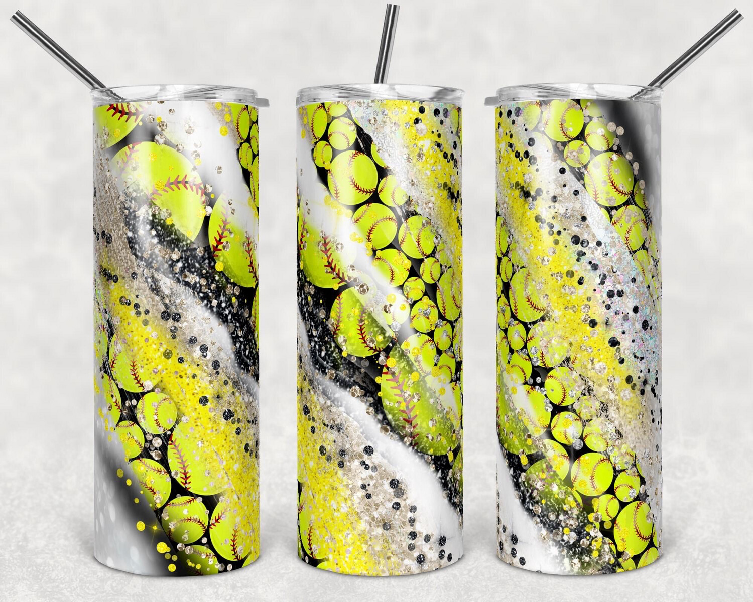 Softball 20oz Skinny Tumbler