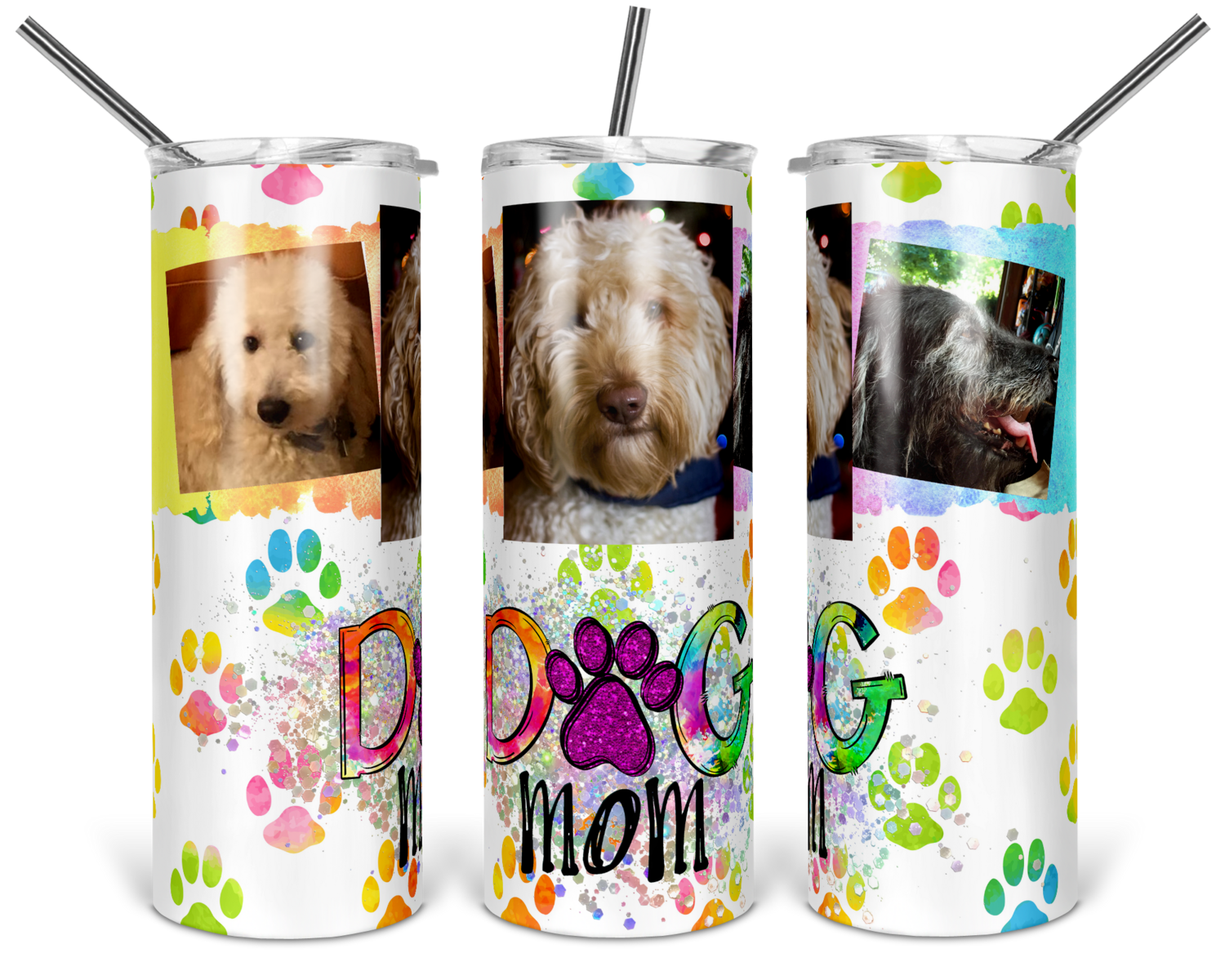 Dog Mom 20oz Stainless Steel Tumbler