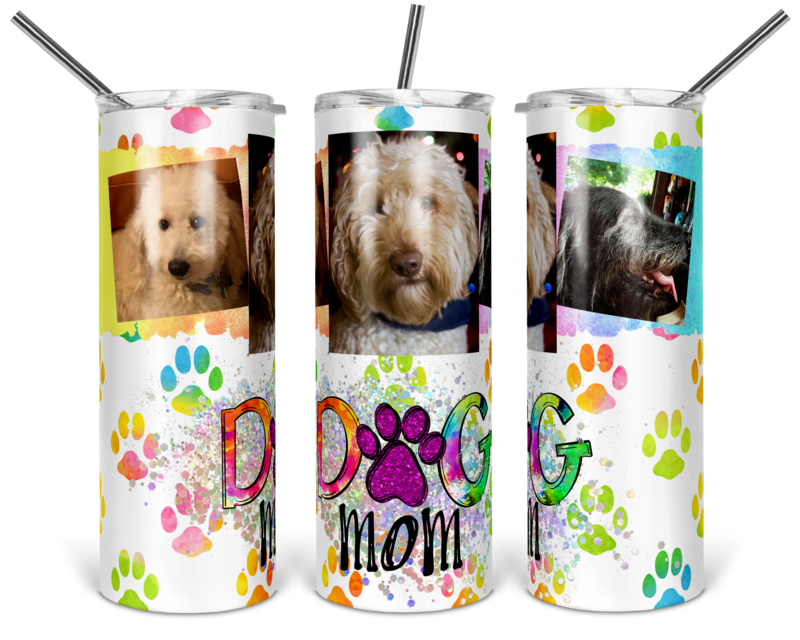 Dog Mom 20oz Stainless Steel Tumbler