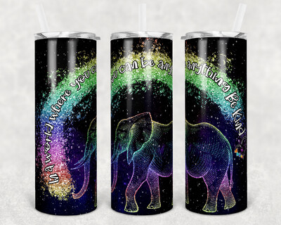 Elephant Be Kind - 20oz Stainless Steel Tumbler