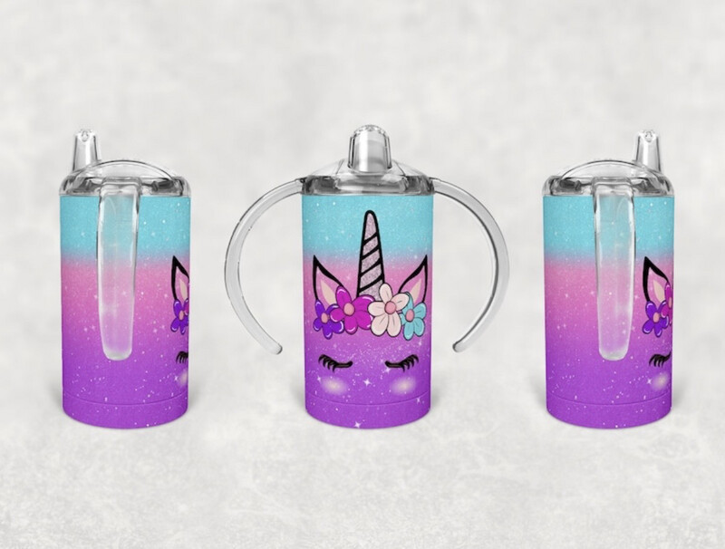 12oz Stainless Steel Kids Sippy Cup - Unicorn