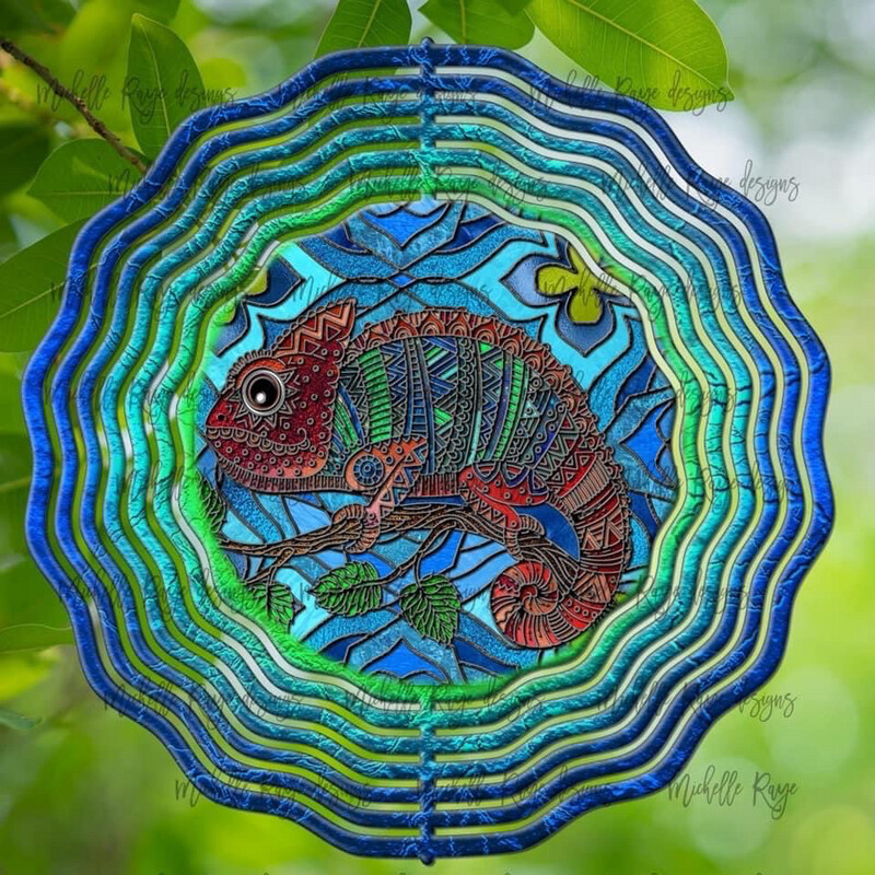 10” Aluminum Chameleon Wind Spinner