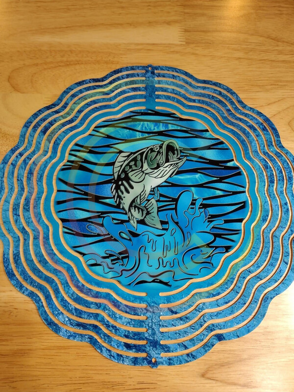 10” Aluminum Fish Wind Spinner