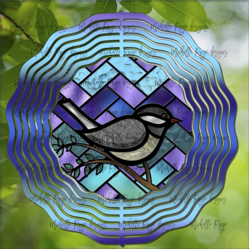 10” Aluminum Chick a Dee Bird Wind Spinner