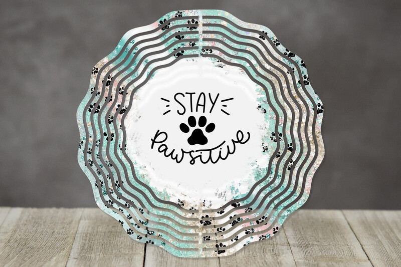10” Aluminum Stay Pawsitive Wind Spinner