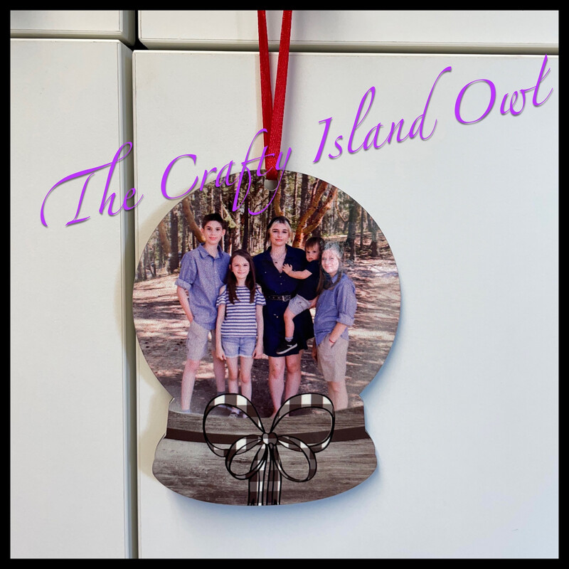 Snow globe Photo Ornament