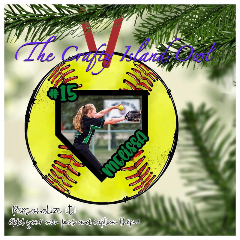 Softball Ornament