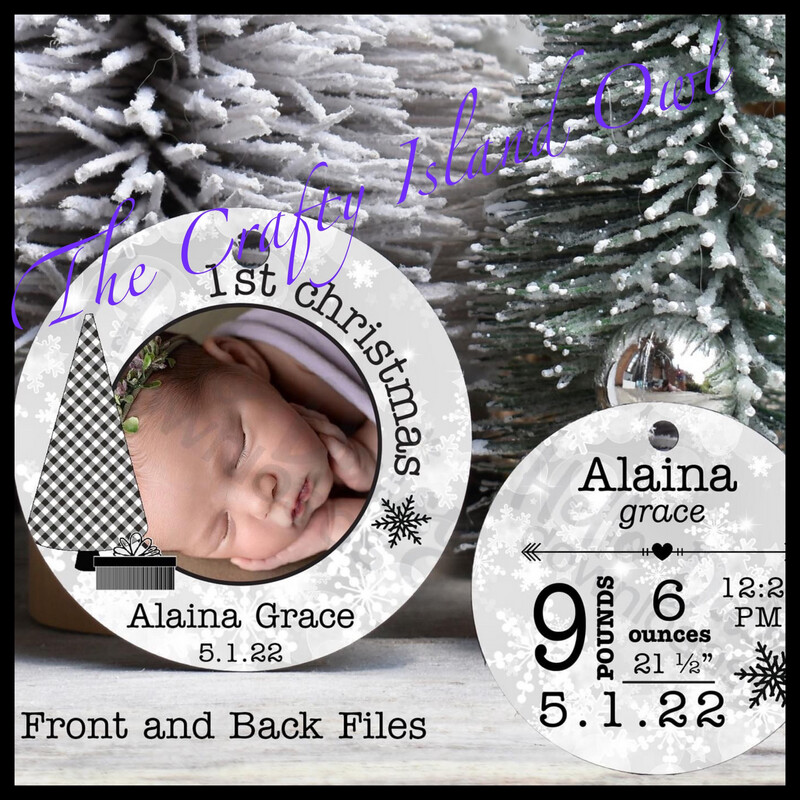 Baby’s 1st Christmas 3” Round Ornament