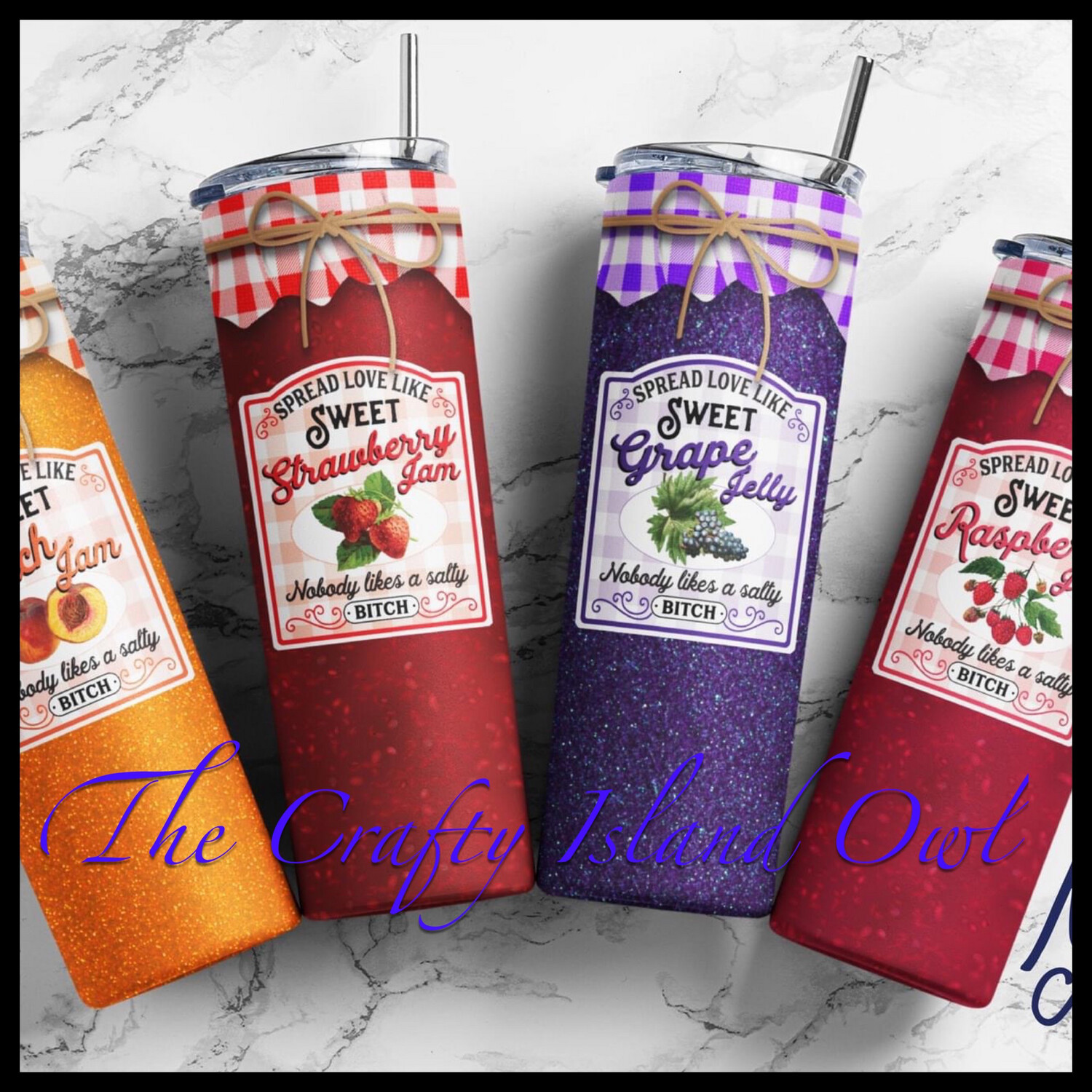 Sweet Jam / Salty Bitch - 20oz Stainless Steel Tumbler