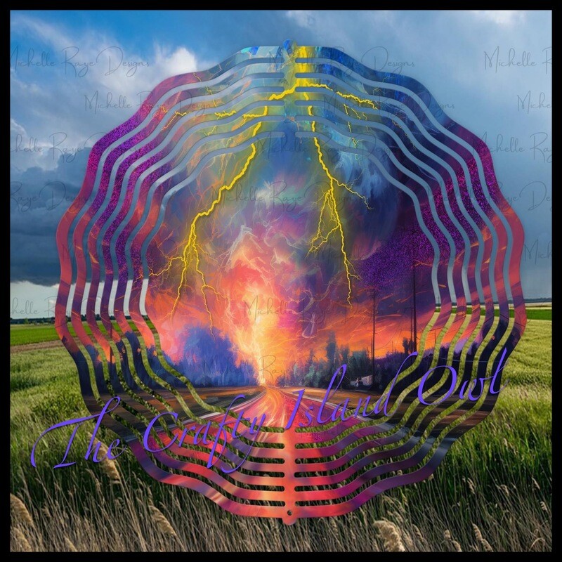 10” Aluminum Lightening in the Storm Wind Spinner