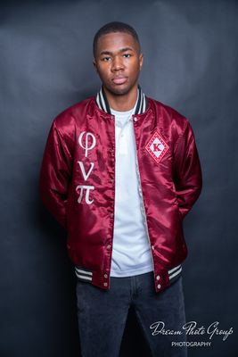 New Reversible Satin Phi Nu Pi Jacket with Shield/Floating K