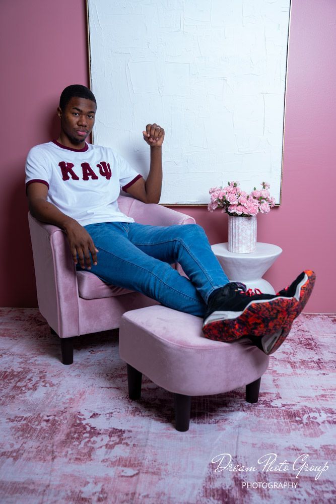 Kappa Alpha Psi Krimson & White T-Shirt - Chenille
