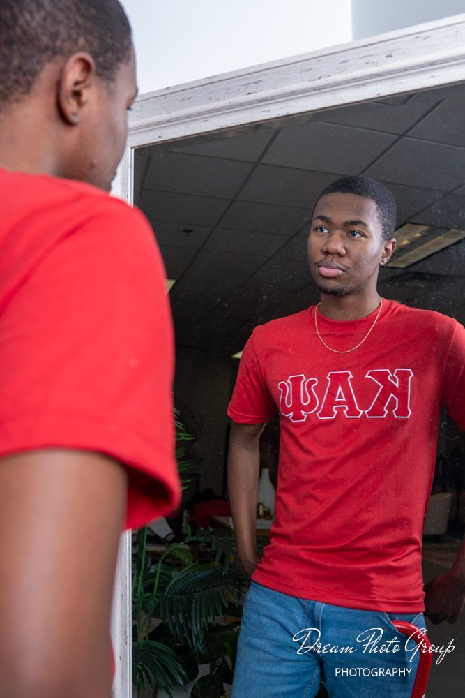 Red on Red Kappa Alpha Psi T-Shirt - Embroidered