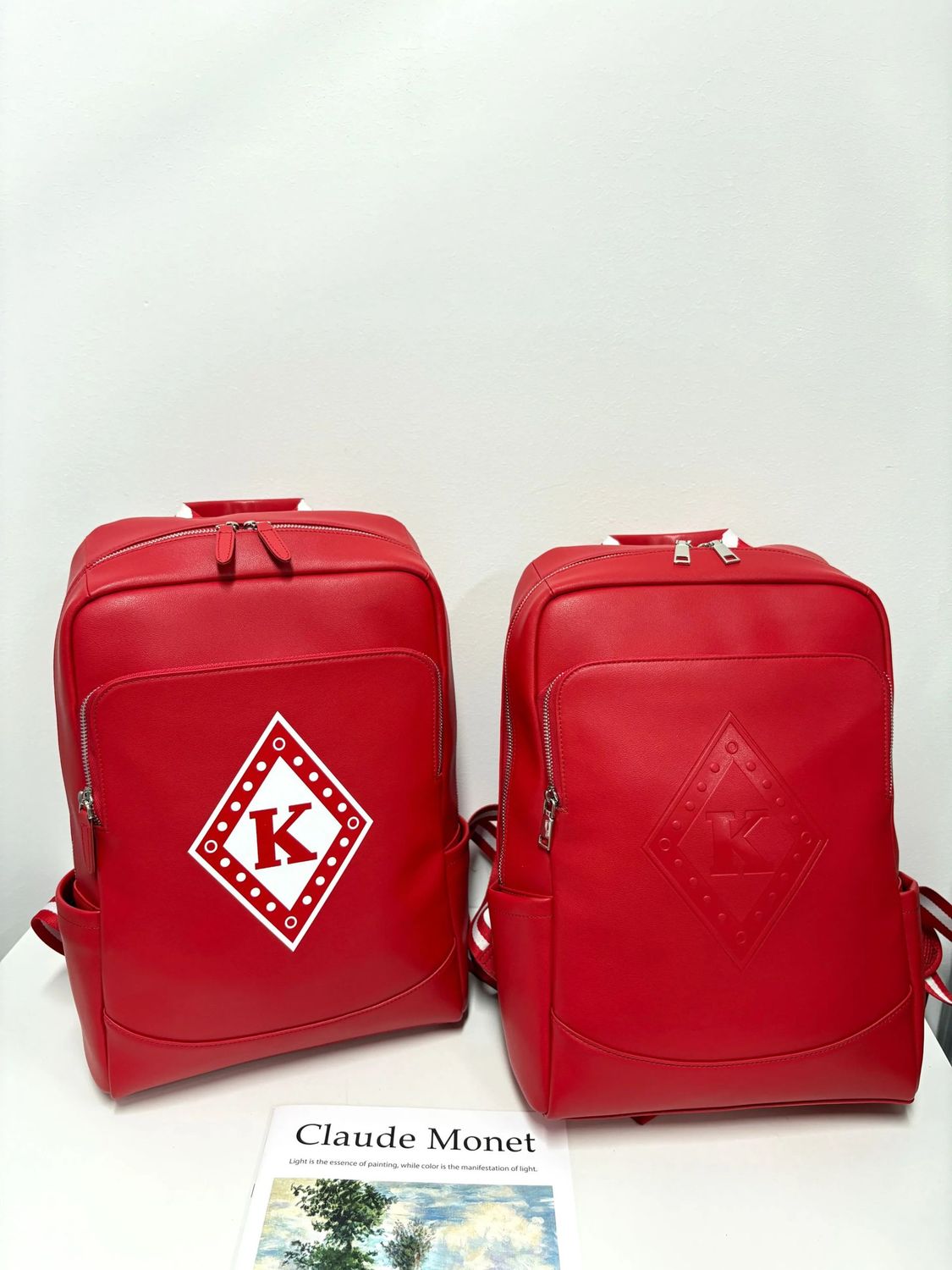 Red Leather Backpack