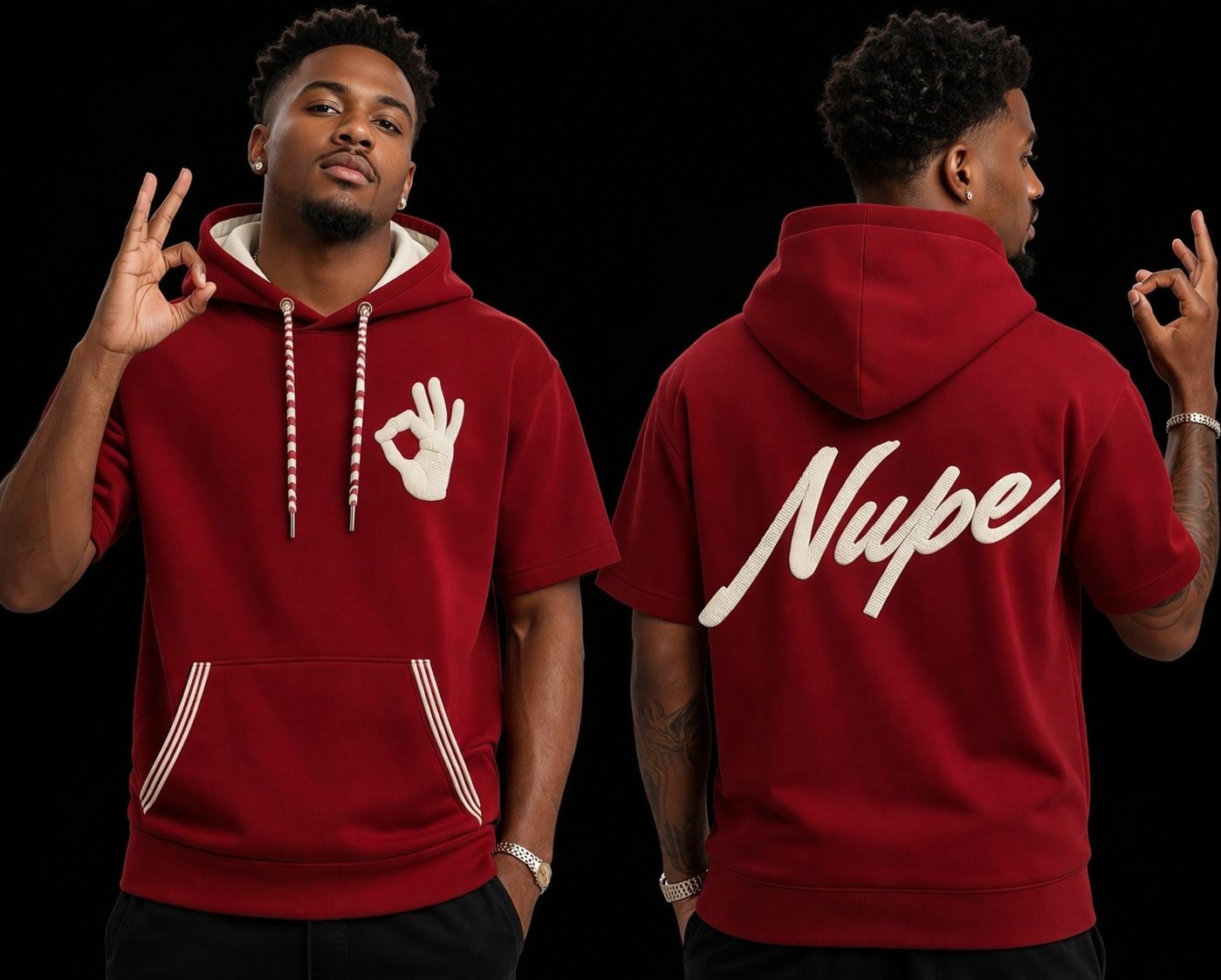 Yo Nupe Short Sleeve Hoodies
