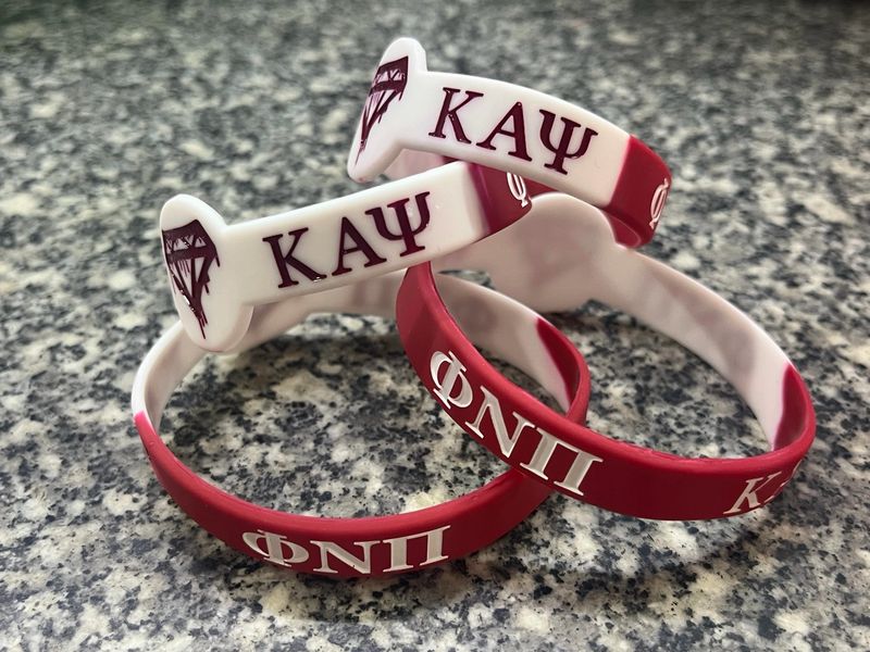 The ΚΑΨ Diamond Wristband Red/White