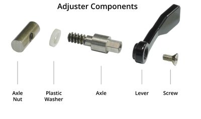 Braca metal clamp component parts
