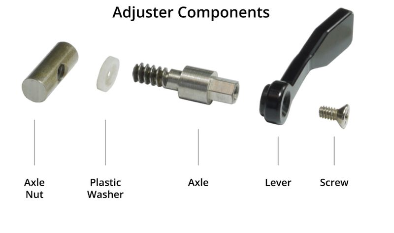 Braca metal clamp component parts