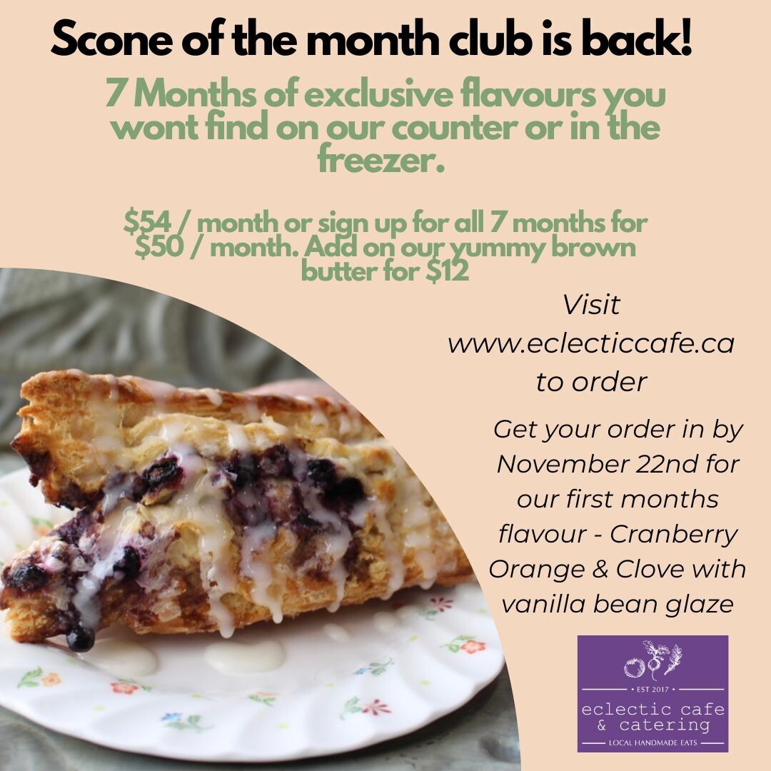 February Scone of the Month - Cinnamon Roll