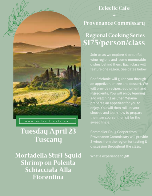 Regional Cooking Series - Tuscany