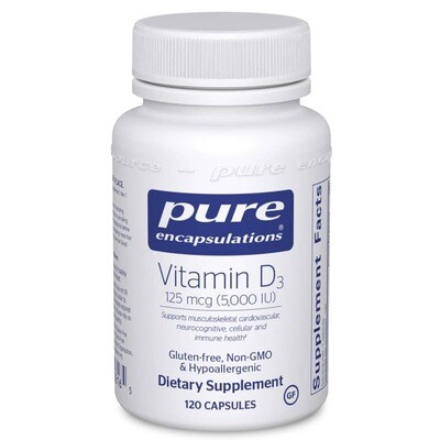 Vitamin D 5000 IU - 120 capsules