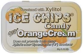 Ice Chips Orange Cream Xylitol Candy