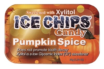 Ice Chips Pumpkin Spice Xylitol Candy