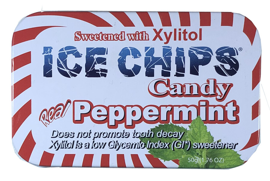 Ice Chips Peppermint Xylitol Candy