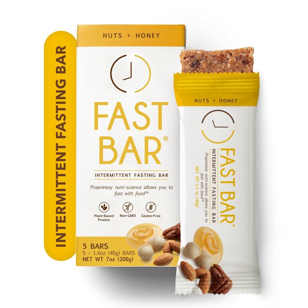 Fast Bar Nuts+Honey Chips - 5 Pack 