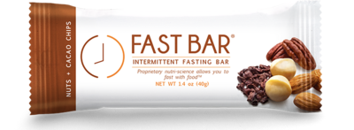 Fast Bar - Nuts+Cacao Chips - Single 1.4oz Bar 