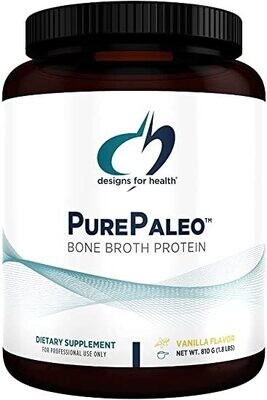 Pure Paleo Bone Broth Protein - Vanilla - 1.8 lbs