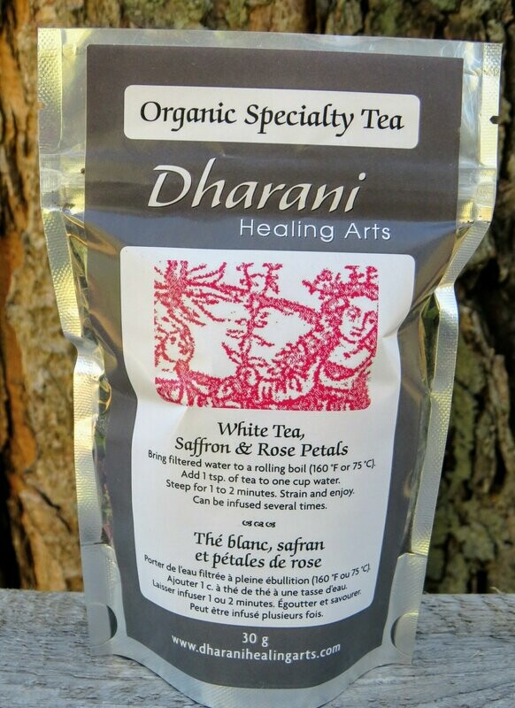 White tea with Saffron and Rose Petals​