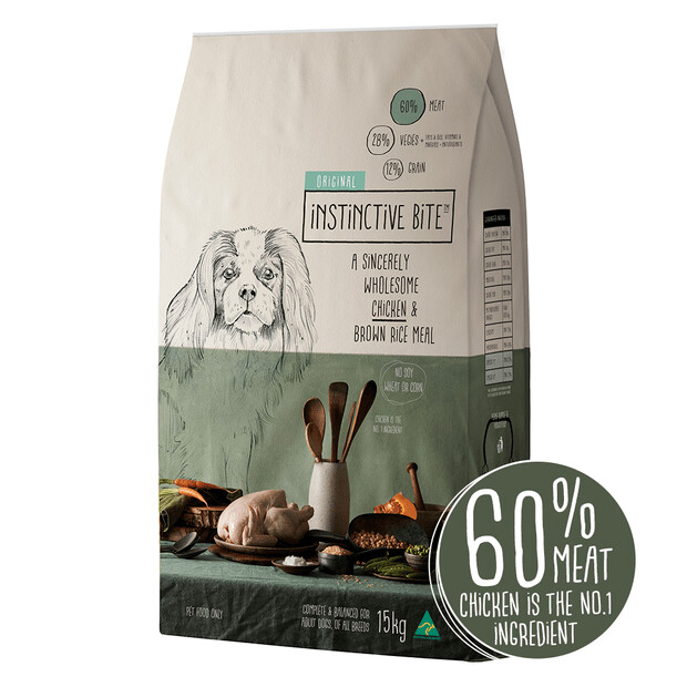 Instinctive Bite Original Adult Dry Dog Food (Chicken Brown Rice)