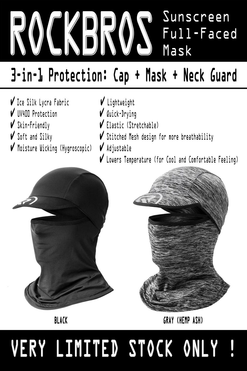 ​ROCKBROS SUNSCREEN FULL-FACE MASK