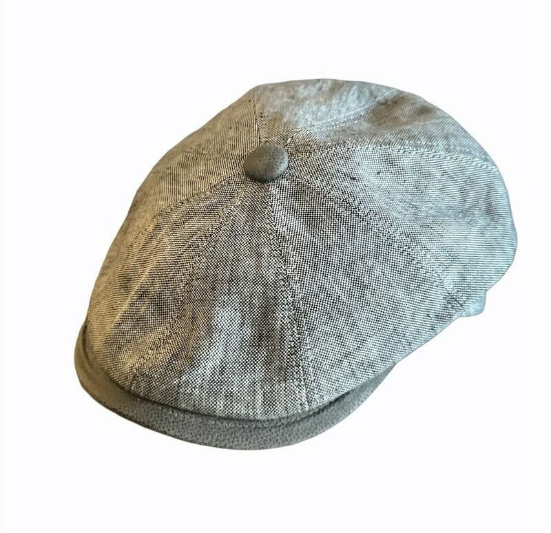 Flatcap Newsboy Leinen Meliert Flatcap Newsboy Leinen Meliert