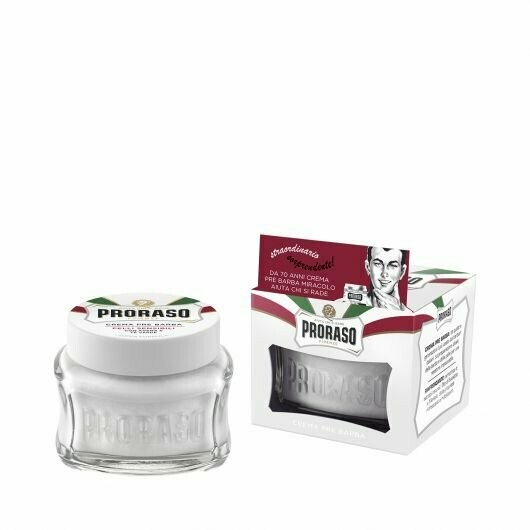 Proraso - Pre Shaving Cream - WHITE - 100 ml Proraso - Pre Shaving Cream - WHITE - 100 ml