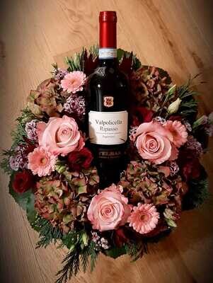 Gesteck, exkl. Flasche/Geschenk