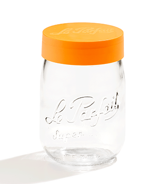 BOCAL LE PARFAIT 1L - Couvercle orange à vis - à l'unité