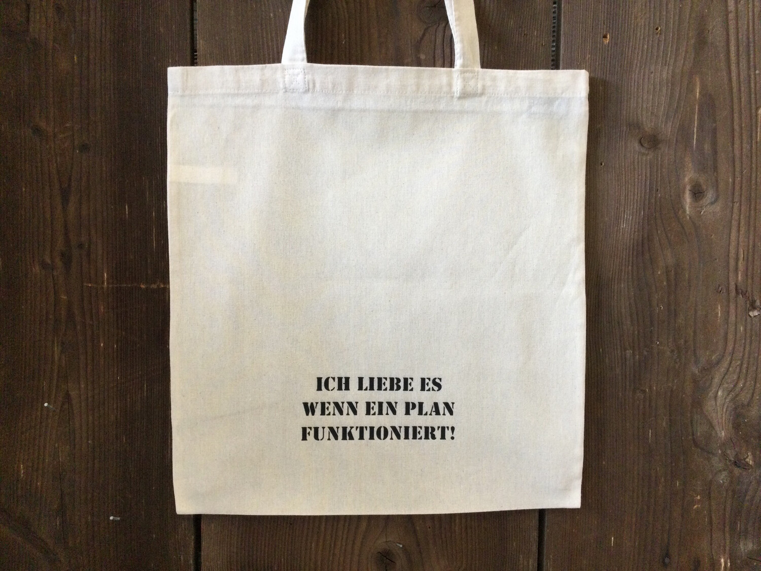 «Plan» Motiv mittig | Stofftasche