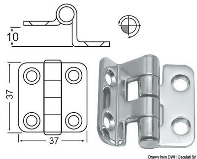 DOBRADIÇA INOX