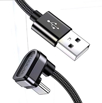 KUULAA 180 Degree 2.4A Micro USB Fast Charging Da Cable for ASUS ZenFone Max Pro (M1) ZB602KL(BG)