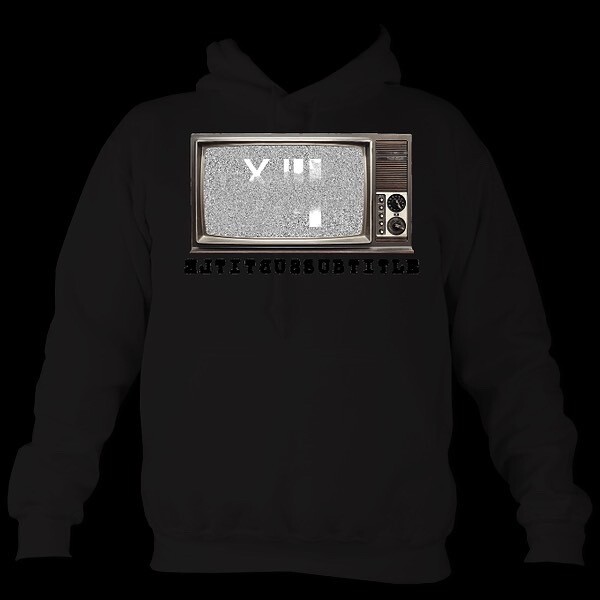 BLACK TV HOODIE