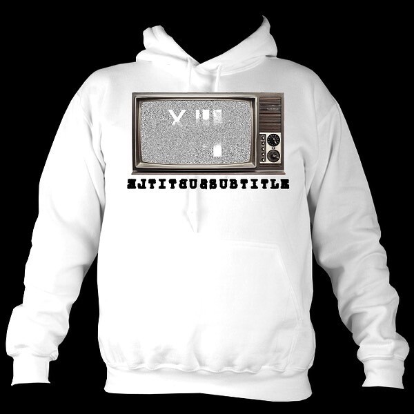 WHITE TV HOODIE