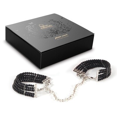 Bijoux Indiscrets - Eleganti manette/bracciali in perle nere