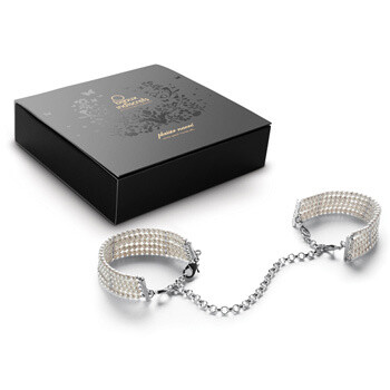 Bijoux Indiscrets - Eleganti manette/bracciali in perle chiare