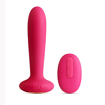 Vibratore scaldante vaginale o anale con tmando. Anche per riabilitazione pav pelv. Colore  rosa