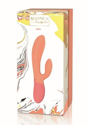 Xena rabbit vibratore scaldante rosa e pesca - top di gamma