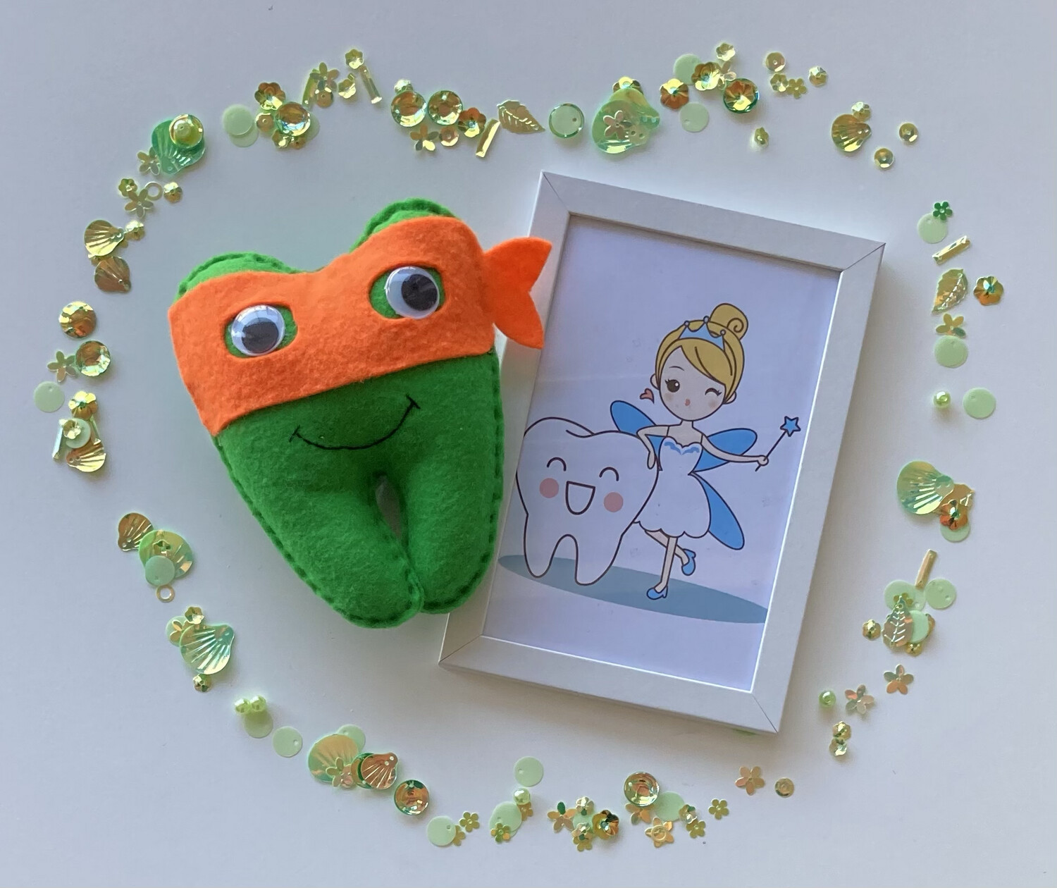 Ninja Turtle Tooth Pillow